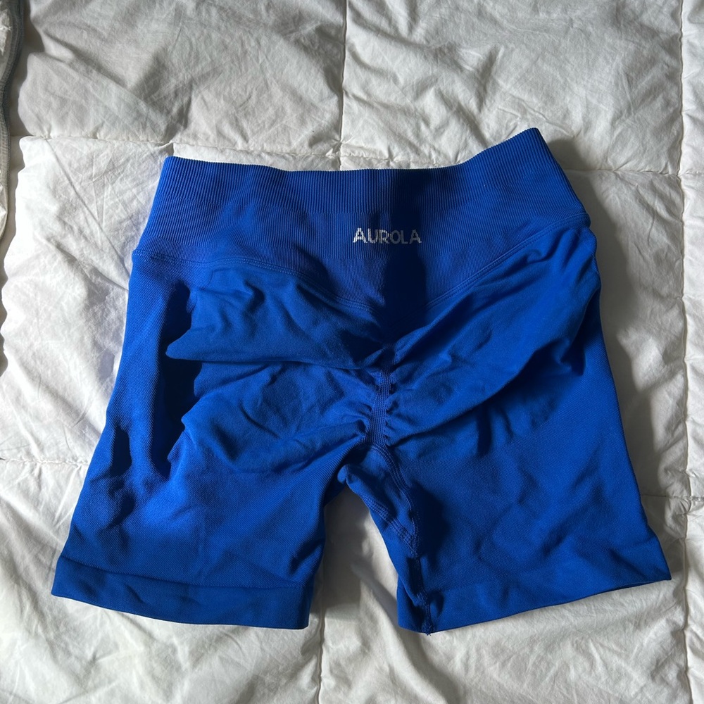 Aurola Seamless Royal Blue Workout Shorts